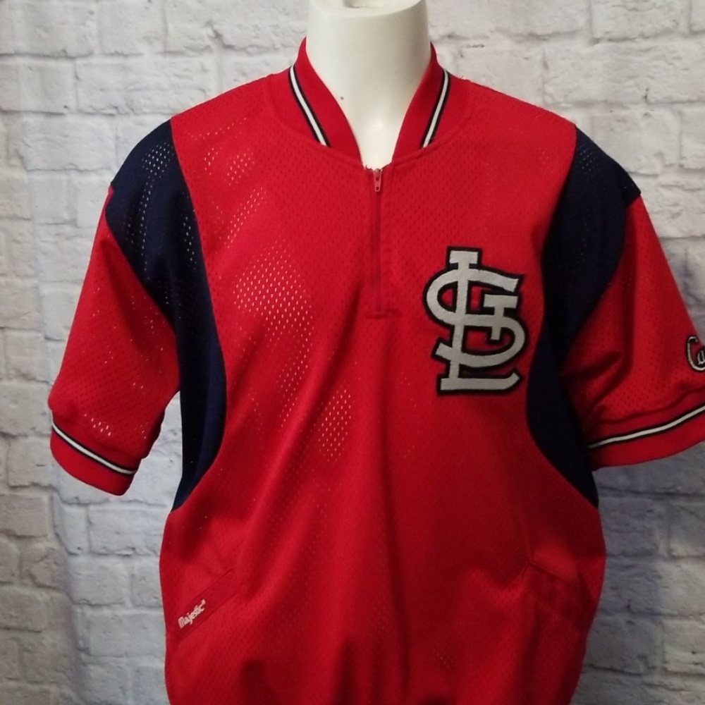 Vtg Majestic St Louis Cardinals Pullover Jersey